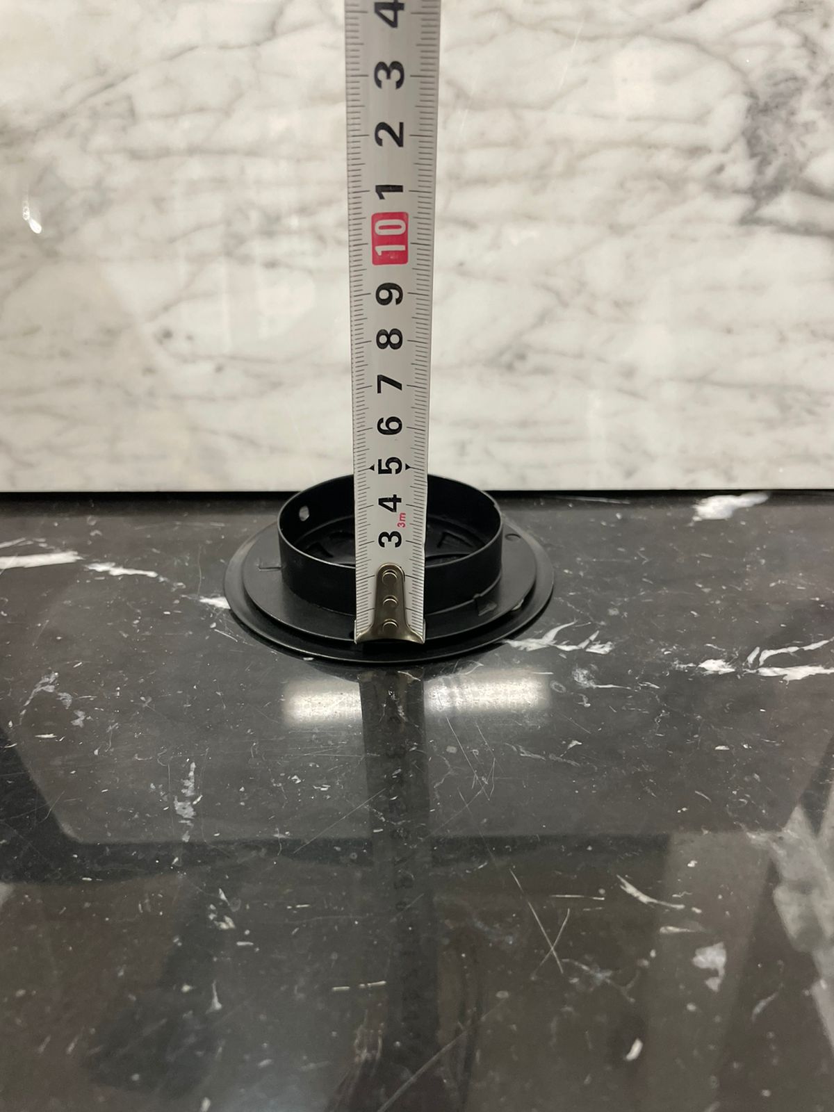 Решётка вентиляционная на магнитах цветок 125 мм черная