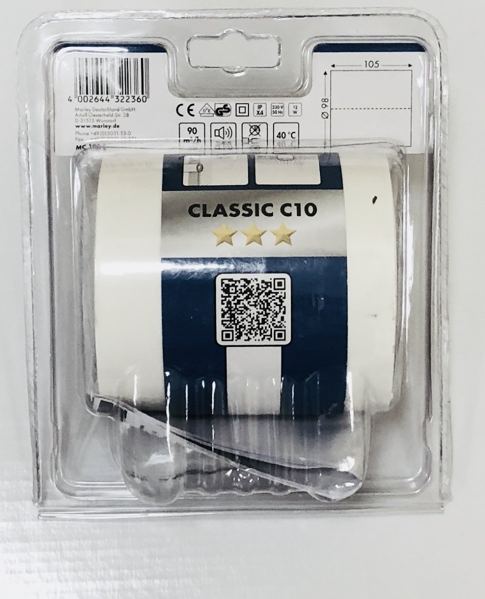 Вентилятор канальный Marley MC 100 E (Classic C10)